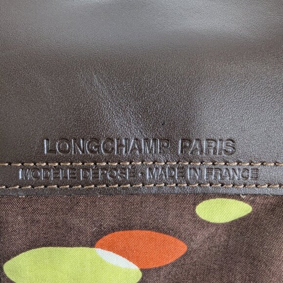 Longchamp Le Pliage Shoulder Brown Bag - Canvas/Leather - AUTH - Great Deal! - Picture 7 of 13